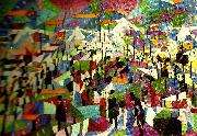 gino severini boulevarden oil painting artist